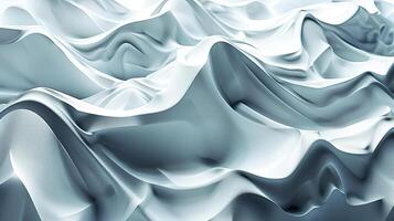 A captivating abstract image featuring fluid, flowing textures in shades of blue photo