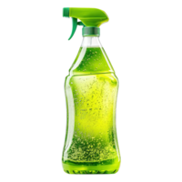 Green Eco Friendly All Purpose Surface Cleaner Spray Bottle Isolated on Transparent Background png