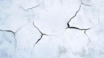 Cracked White Wall Texture with Natural Weathered Surface photo