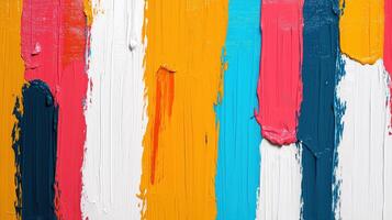 Vibrant multicolored textured paint strokes abstract background photo