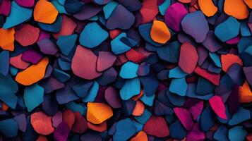 Vibrant colorful textured petals abstract background pattern photo