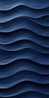 Dark Blue 3D Wavy Texture Abstract Design for Mobile Wallpaper photo