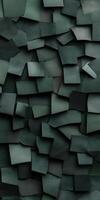 Abstract Textured Green Tiles Pattern with Overlapping Layers Modern Minimalist Design Perfect for Mobile Wallpapers photo