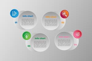 circle style eps 4 data option infographic design. vector