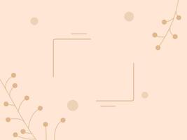 A minimalist background with a light peach color vector