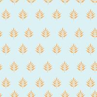 Elegant Golden Leaves and Branches Pattern. vector