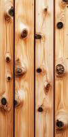 Natural Wooden Texture with Knots, Perfect for Rustic Backgrounds and Interior Design Elements photo