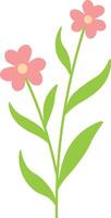 Spring Flower Element in Flat Design. vector