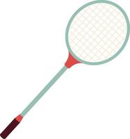 Badminton Racket Illustration with Flat Design vector