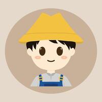 a farmer design icon element vector
