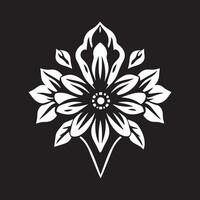 Minimalist Floral Logo for a Clean and Elegant Business Image vector