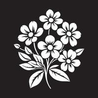 Contemporary Floral Logo with a Distinctive and Modern Design Touch vector