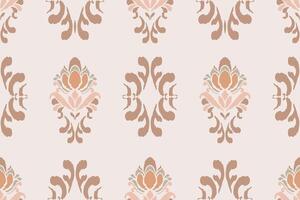 Jacquard patterned fabric print, Damask, Patterned textile, White background vector