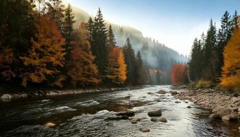 river, mountain, water, nature, landscape, forest, stream, mountains, summer, waterfall, canada, rock, tree, sky, green, park, wilderness, trees, creek, stone, lake, rocks, flowing, alps, spring photo