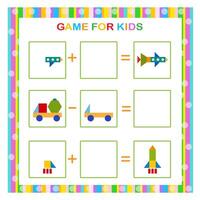 Educational game for kids. Find and draw the missing parts vector