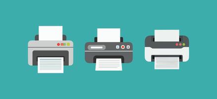 Clean Printer Device Icon vector