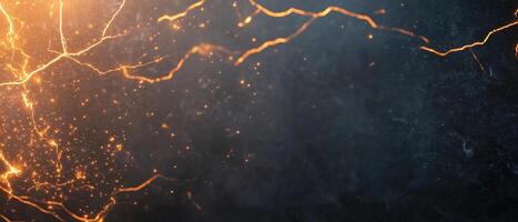 Abstract image featuring lightning and dark textures. photo