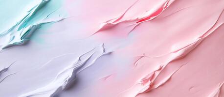 Abstract pastel paint texture with smooth, flowing patterns. photo