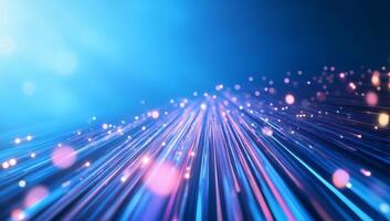 Vibrant abstract lines and lights creating a dynamic visual effect. photo