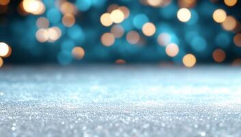 A blurred background with sparkling lights, creating a festive atmosphere. photo