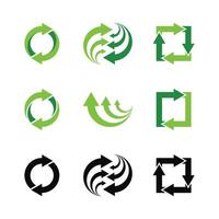 Recycling icon design with arrow revolves vector