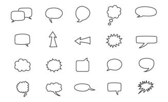 Speech bubbles set of speech bubbles icons vector