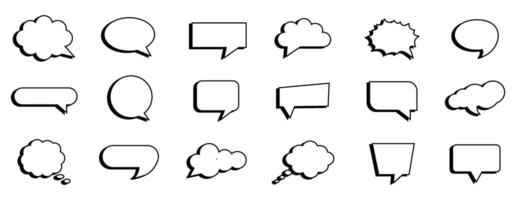 Speech bubbles set of speech bubbles vector
