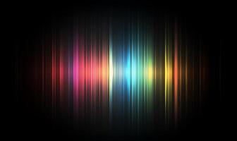 Abstract colorful sound wave representation on a dark background. photo