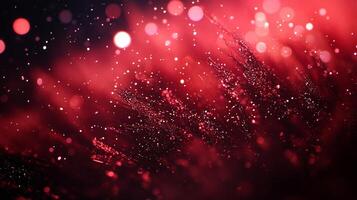 Abstract red and black background with sparkling elements. photo