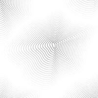 Abstract background of warped circle lines vector