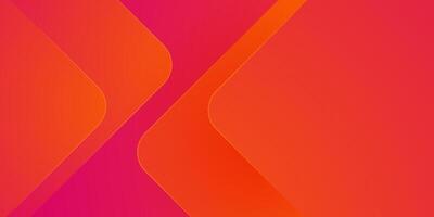 Abstract colorful orange and pink gradient 3D background. Overlap papercut square theme pattern. vector