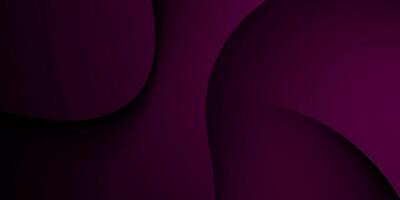 Abstract realistic 3D wave dark purple background. Modern wave shapes pattern design. vector