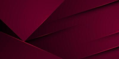 Abstract dark red overlap 3D background. Trendy papercut square pattern with shadow and lights. vector