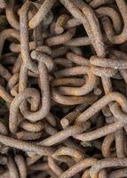 old rusty chain. texture or background photo