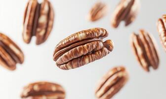 A close up of a nut with the word nut written on it photo