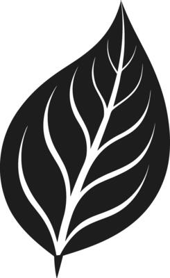 Leaf Silhouette Icon - Eco Nature Illustration