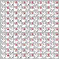 goose, dove with fruit as a pattern background vector