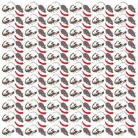 rat, scorpion with chili as a pattern background vector