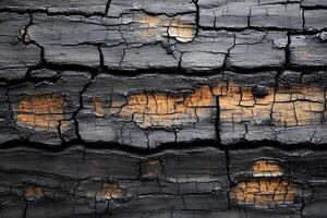 Charred Wood Texture Natural Burn Patterns for Rustic Design and Art Projects photo