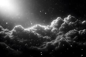Galactic Serenity Ethereal Clouds and Stars in a Cosmic Universe for Celestial Design photo