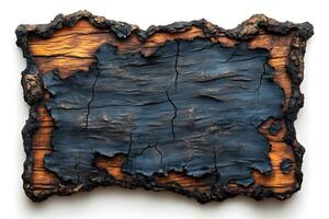 Rustic Burned Wooden Texture for Artistic Design and Backgrounds photo