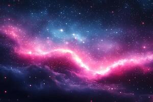 Vibrant Cosmic Nebula in Deep Space for Science and Design photo