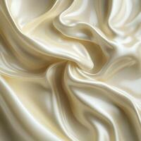 A satin-like smooth surface with flowing textures and soft curves. Subtle highlights and delicate waves create a gentle shimmer. Neutral, warm tones enhance the silky effect photo