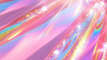 Soft pink to purple gradient background with shimmering light effects creates a dreamy atmosphere for creative projects photo