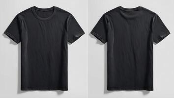 Dark Gray Cotton T-Shirts Smooth Fabric and Shadows photo