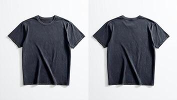 Simple and Stylish Dark Gray T-Shirts Back View photo