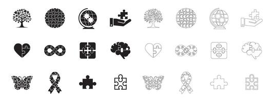 Bold and Simple Puzzle Piece Icons for Web and Apps vector