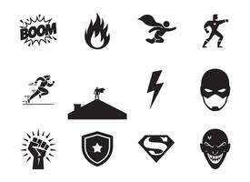 Minimalist Action and Hero Icons for Web and App Integration vector