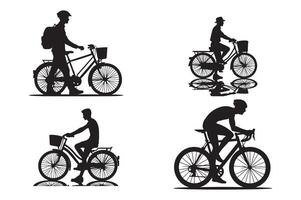 Bicycle Shape Icon Minimalist Silhouette for Graphics vector