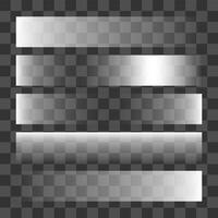 White gradients element set design vector